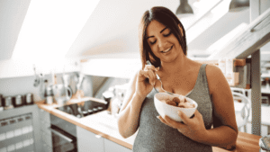 A pregnant lady with cravings