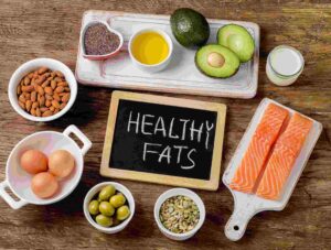 Eggs ,butter,avacodo is placed as source of Healthy Fats